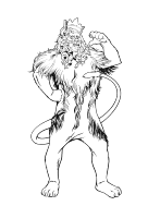 A coloring page of the wizard of oz